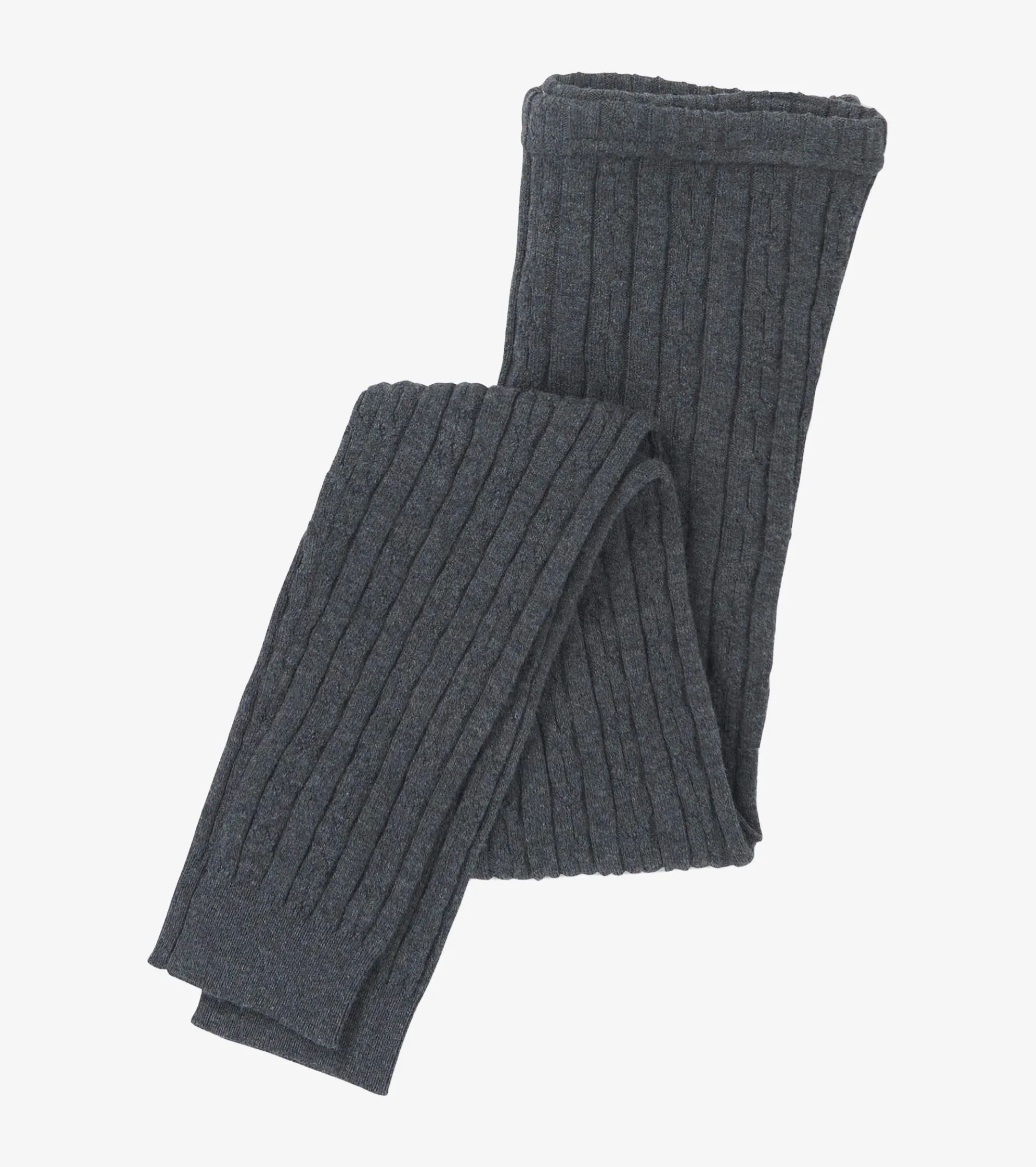 Clearance Girls Charcoal Cable Knit Tights Bottoms