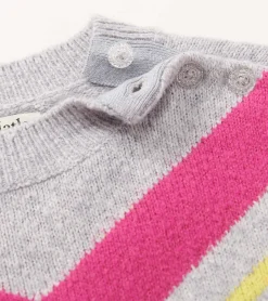Girls Chevron Stripe Chunky Sweater Tunic Sweaters