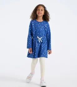 Discount Girls Constellations Waist Terry Dress Dresses