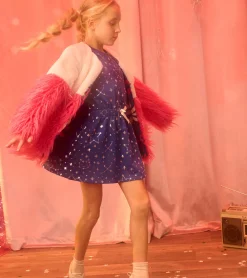 Discount Girls Constellations Waist Terry Dress Dresses