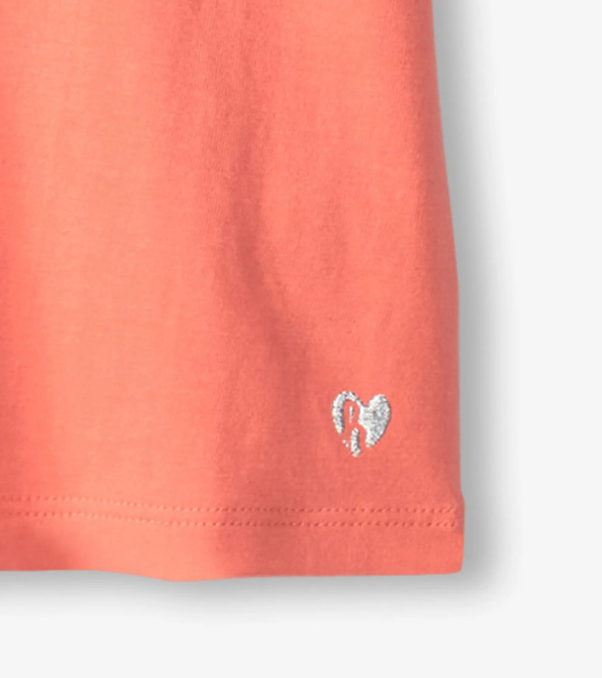 Outlet Girls Coral Twisted Sleeve Tee Tops