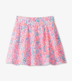 New Girls Ditsy Floral Floaty Skort Bottoms
