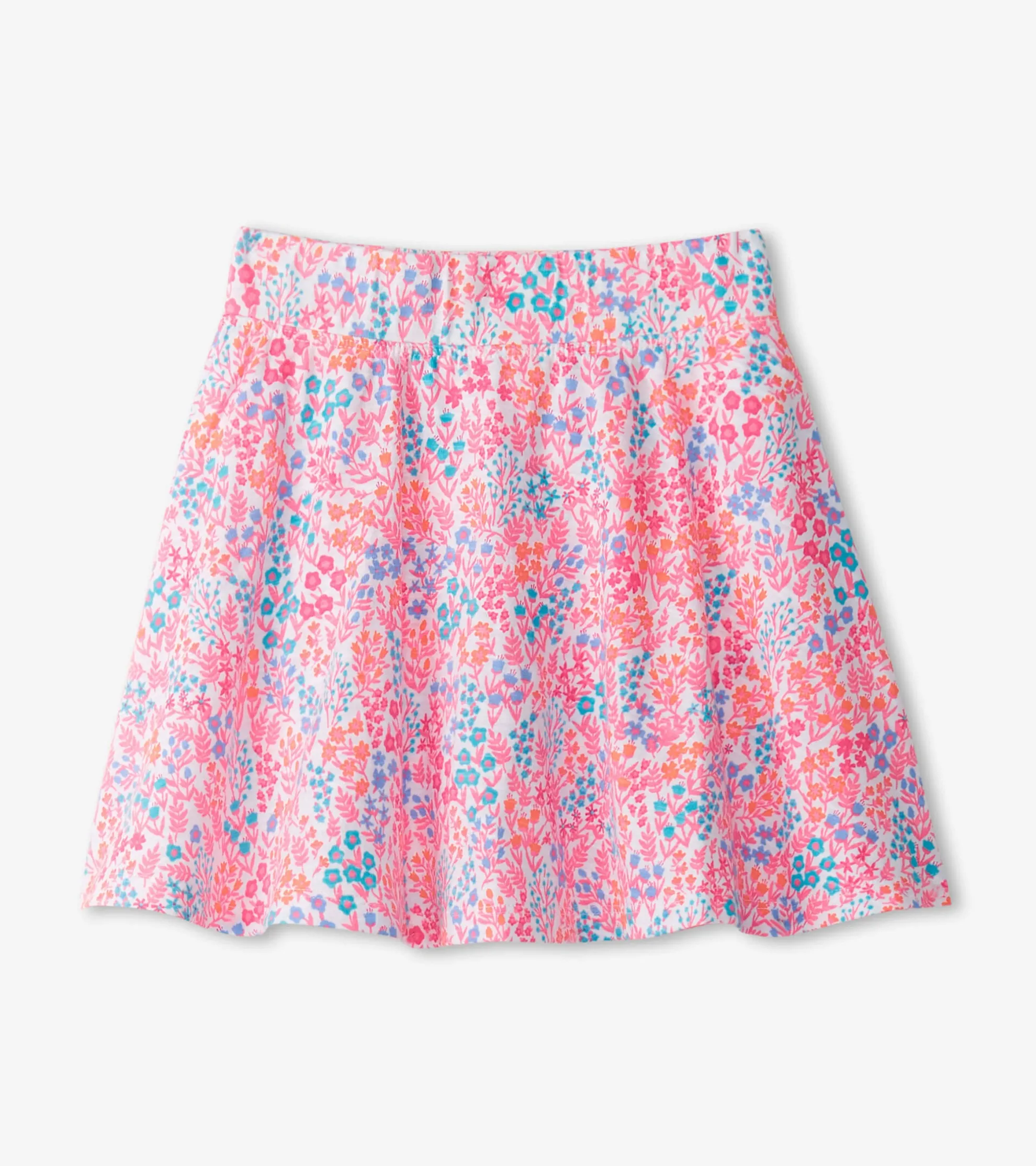 New Girls Ditsy Floral Floaty Skort Bottoms