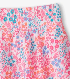 New Girls Ditsy Floral Floaty Skort Bottoms