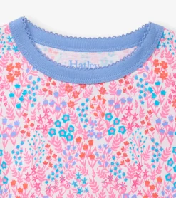 Girls Ditsy Floral Short Pajama Set Sleepwear|Sleepwear