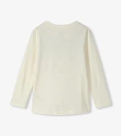Online Girls Falling Butterflies Long Sleeve Graphic Tee Tops