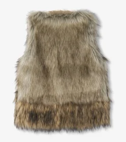 Outlet Girls Faux Fur Vest Tops