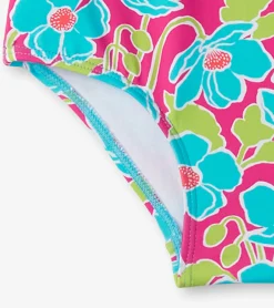 Sale Girls Floating Poppies One-Piece Swimsuit Swimwear|Swimwear