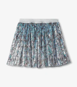 Hot Girls Flower Shimmer Sequin Tulle Skirt Bottoms