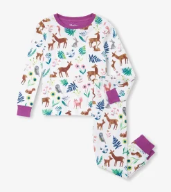 Online Girls Forest Creatures Organic Cotton Pajama Set Sleepwear|Sleepwear