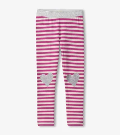 Sale Girls Fun Hearts Waist Leggings Bottoms