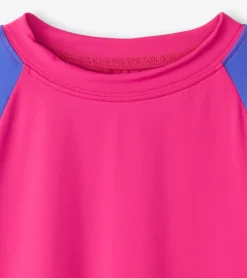 Clearance Girls Fuschia Purple Long Sleeve Rashguard Swimwear|Swimwear
