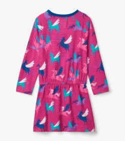 Girls Galactic Unicorn Drop Waist Dress Dresses