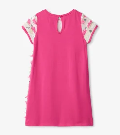 Outlet Girls Geometric Sequins Cap Sleeve Dress Dresses