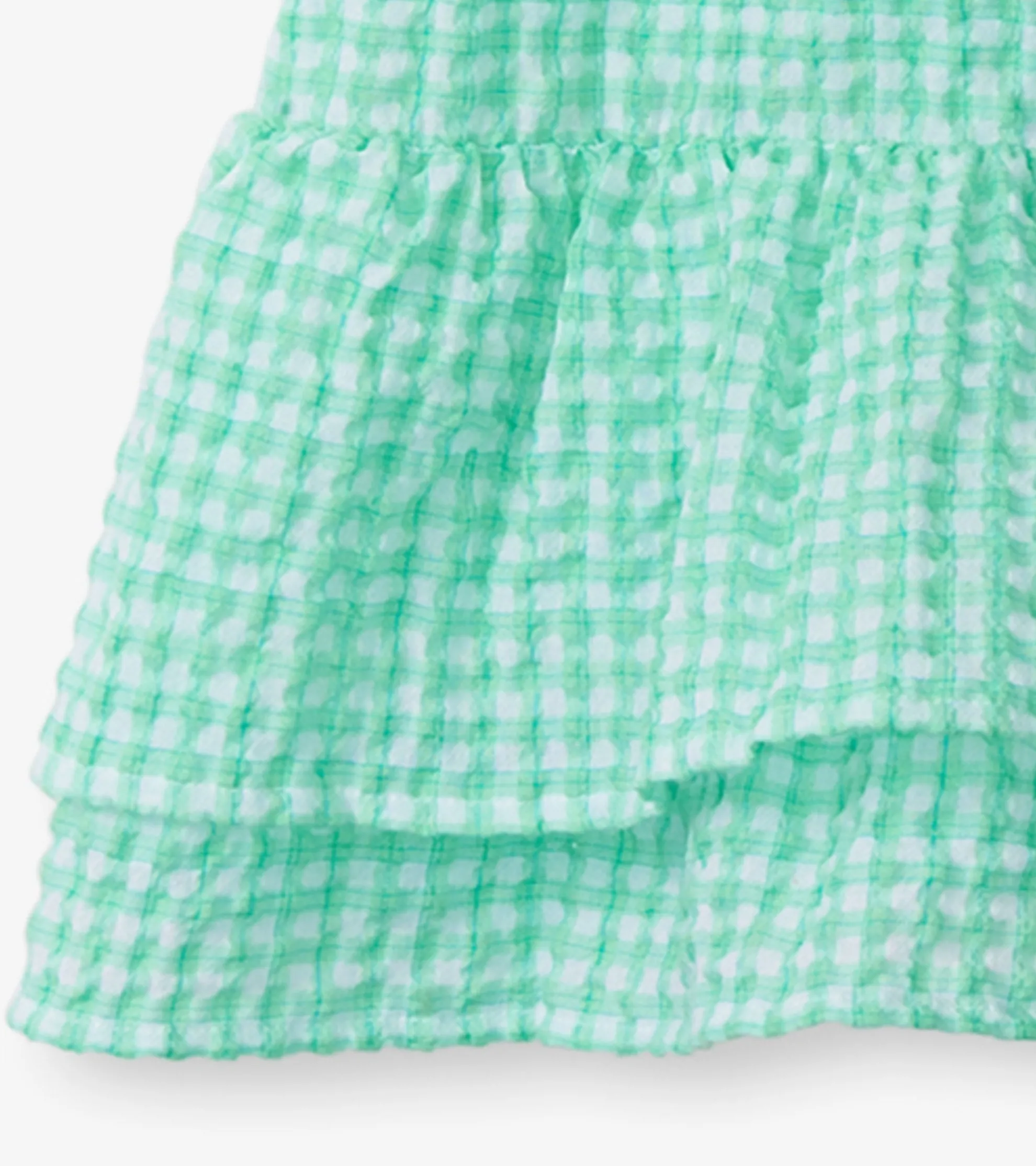 Discount Girls Gingham Seersucker Smocked Dress Dresses