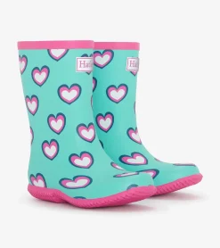 Hot Girls Hearts Packable Rain Boots Rainwear|Rainwear