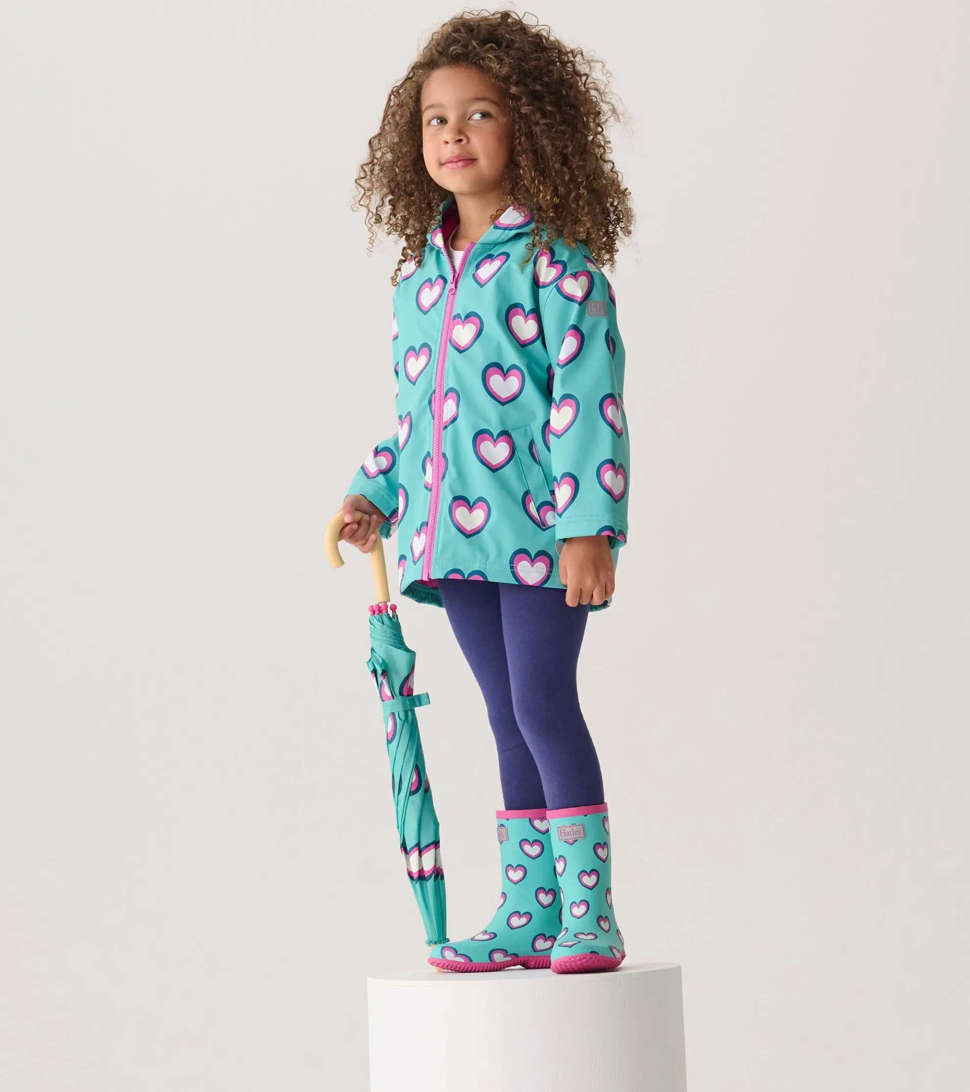 Hot Girls Hearts Packable Rain Boots Rainwear|Rainwear