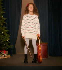 Best Girls Holiday Basket Weave Sweater Sweaters