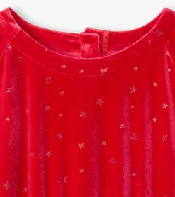 Best Girls Holiday Stars Crushed Velour Dress Dresses