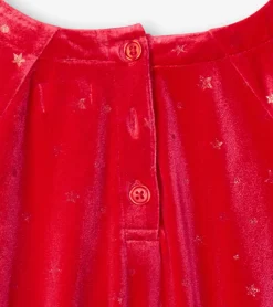 Best Girls Holiday Stars Crushed Velour Dress Dresses