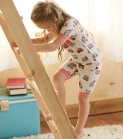 Outlet Girls Ice Cream Trucks Bamboo Short Pajama Set Sleepwear|Sleepwear