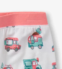 Outlet Girls Ice Cream Trucks Bamboo Short Pajama Set Sleepwear|Sleepwear