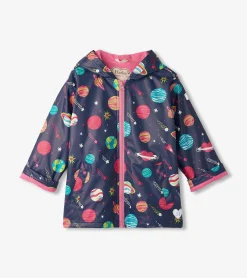 Discount Girls Interstellar Zip-Up Rain Jacket Rainwear|Rainwear