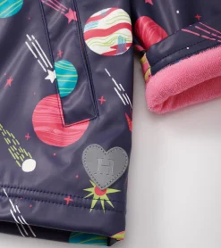 Discount Girls Interstellar Zip-Up Rain Jacket Rainwear|Rainwear