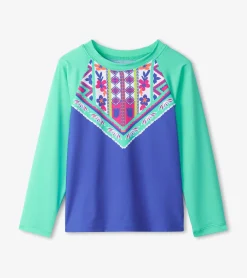 Online Girls Kaleidoscope Long Sleeve Rashguard Swimwear|Swimwear