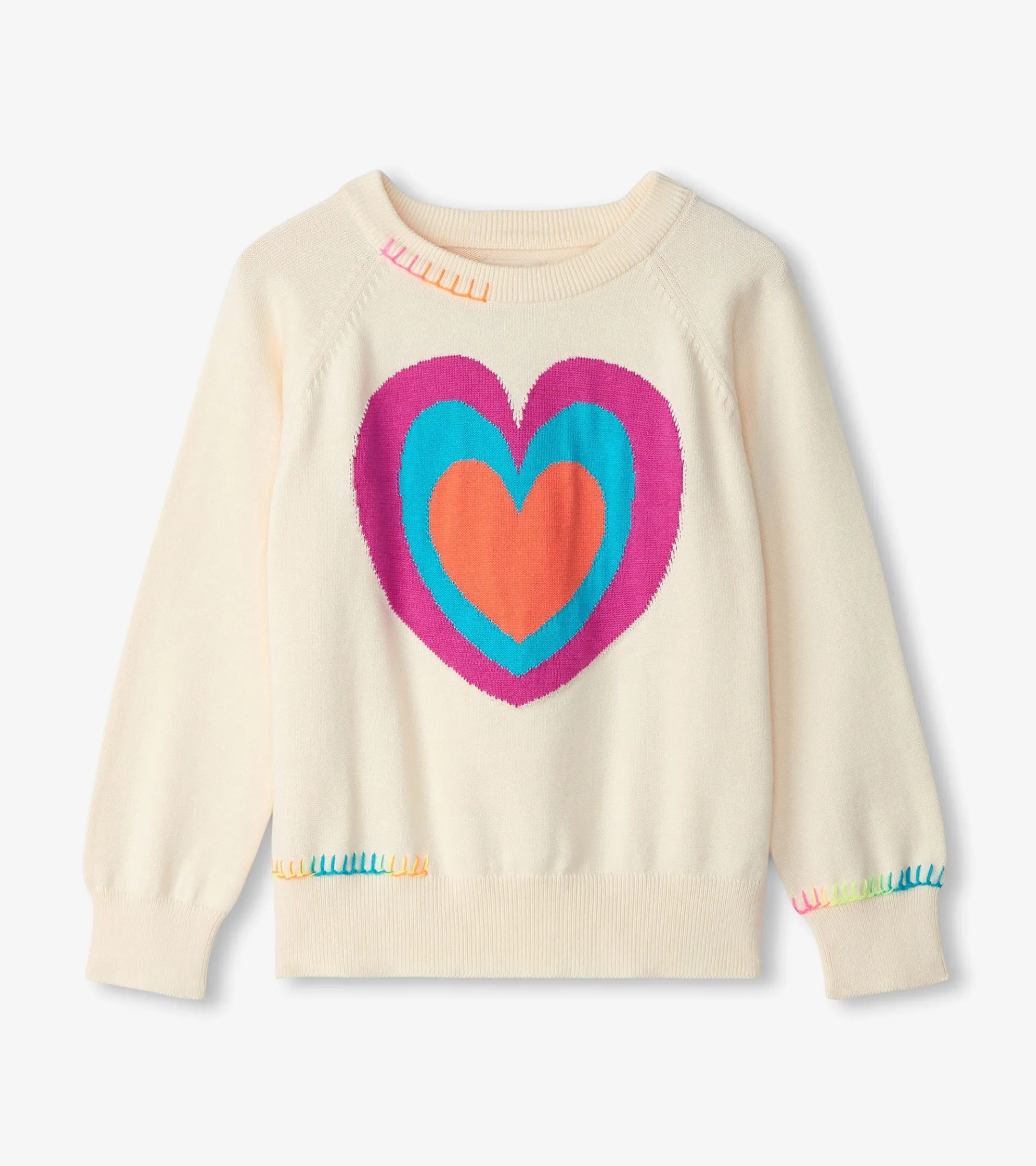 Hot Girls Layered Hearts Sweater Sweaters