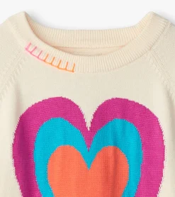 Hot Girls Layered Hearts Sweater Sweaters