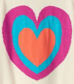 Hot Girls Layered Hearts Sweater Sweaters