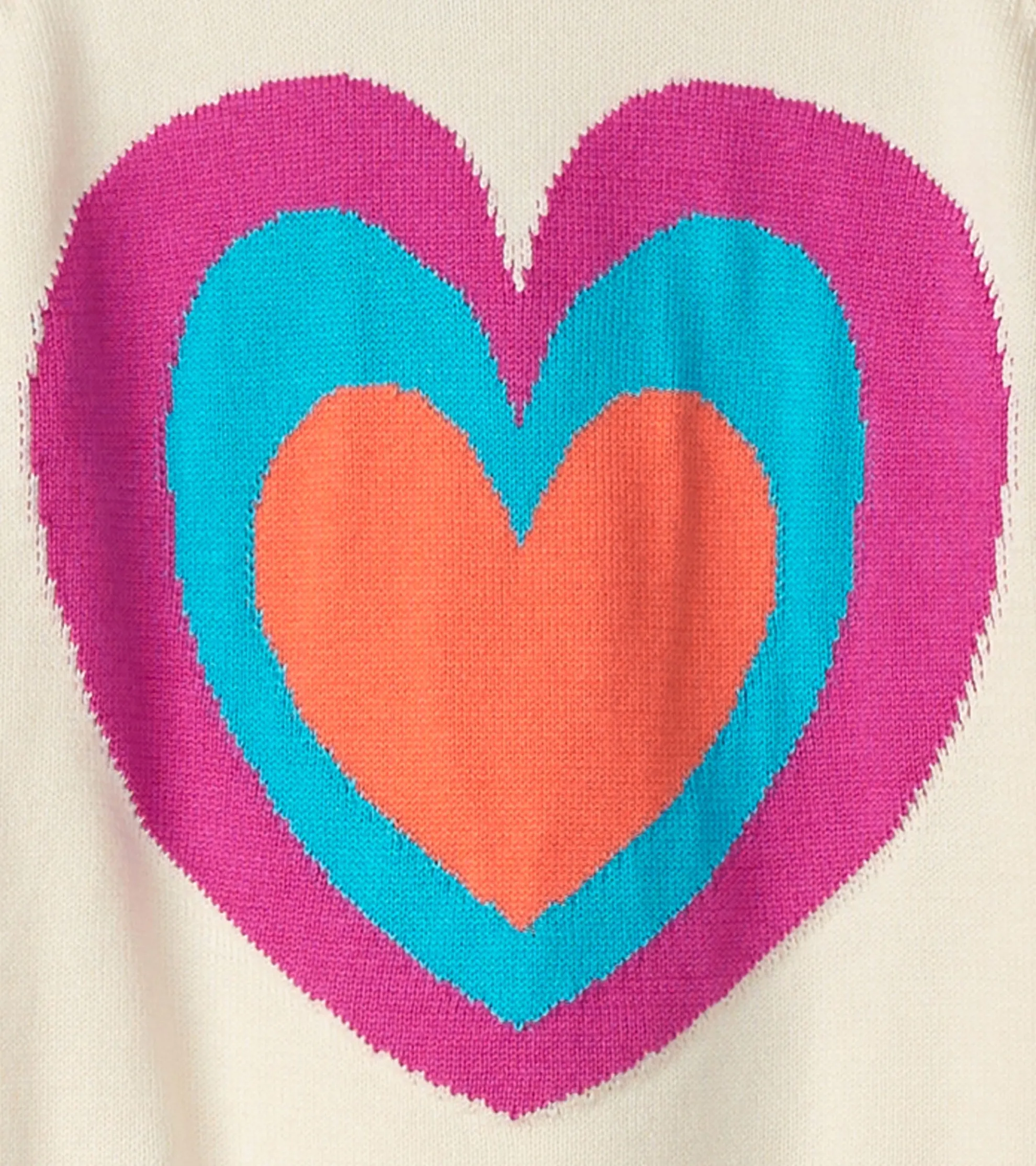 Hot Girls Layered Hearts Sweater Sweaters