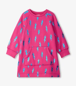 Outlet Girls Lightning Bolts Sweater Dress Dresses