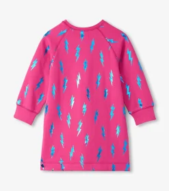 Outlet Girls Lightning Bolts Sweater Dress Dresses