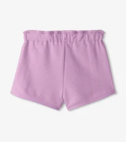 Sale Girls Lilac Paper Bag Shorts Bottoms