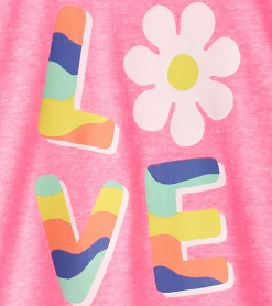 New Girls Love Twisted Sleeve Tee Tops