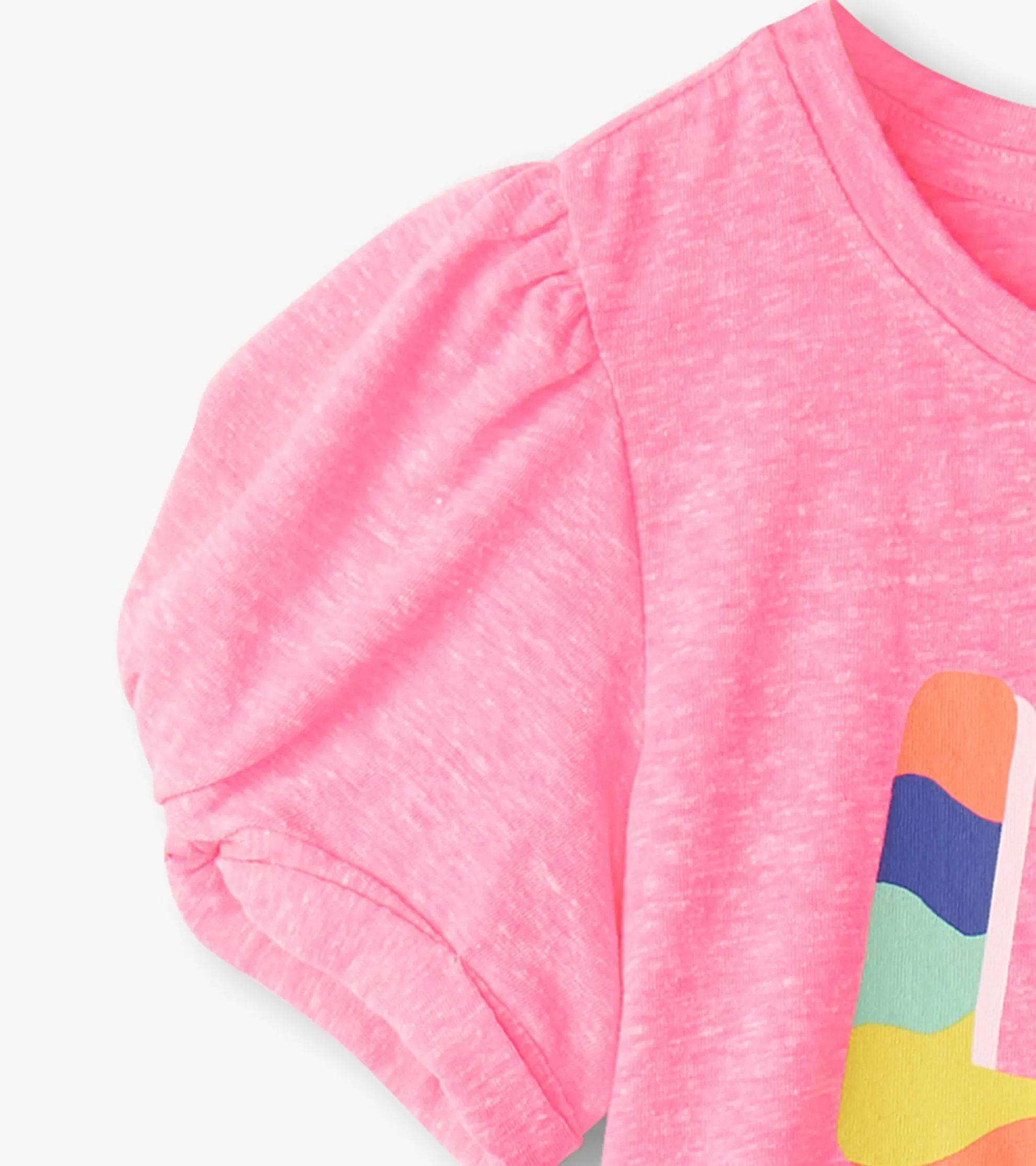 New Girls Love Twisted Sleeve Tee Tops