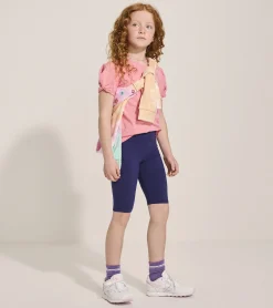 Girls Navy Bike Shorts Bottoms