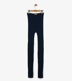 Online Girls Navy Cable Knit Tights Bottoms