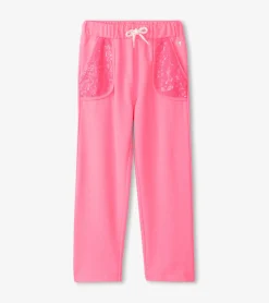 Best Girls Pink Neon Track Pants Bottoms