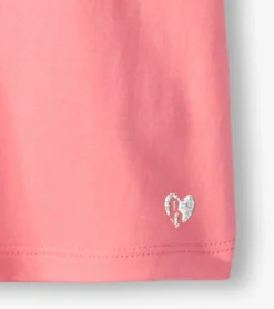 Online Girls Pink Sachet Twisted Sleeve Tee Tops