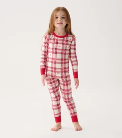 Hot Girls Plaid Hearts Pajama Set Sleepwear|Sleepwear