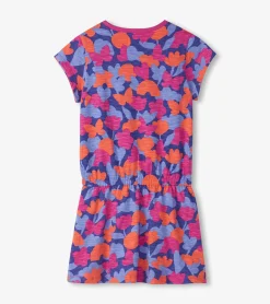Online Girls Playful Camo Drop Waist T-Shirt Dress Dresses