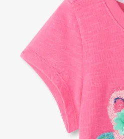 Sale Girls Pretty Cheetah Graphic Tee Tops