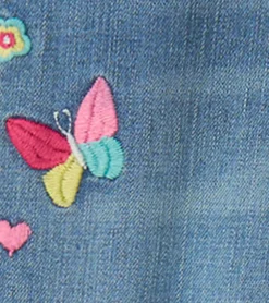 Clearance Girls Pretty Patches Stretch Jeans Bottoms