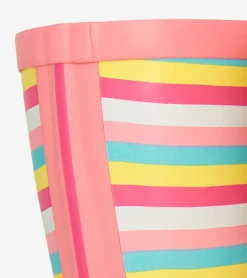 Outlet Girls Pretty Stripes Packable Rain Boots Rainwear|Rainwear