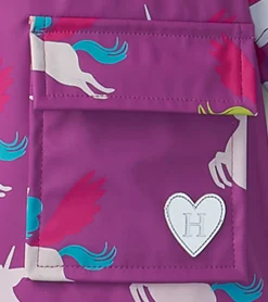 Online Girls Pretty Unicorn Colour Changing Button-Up Rain Jacket Rainwear|Rainwear