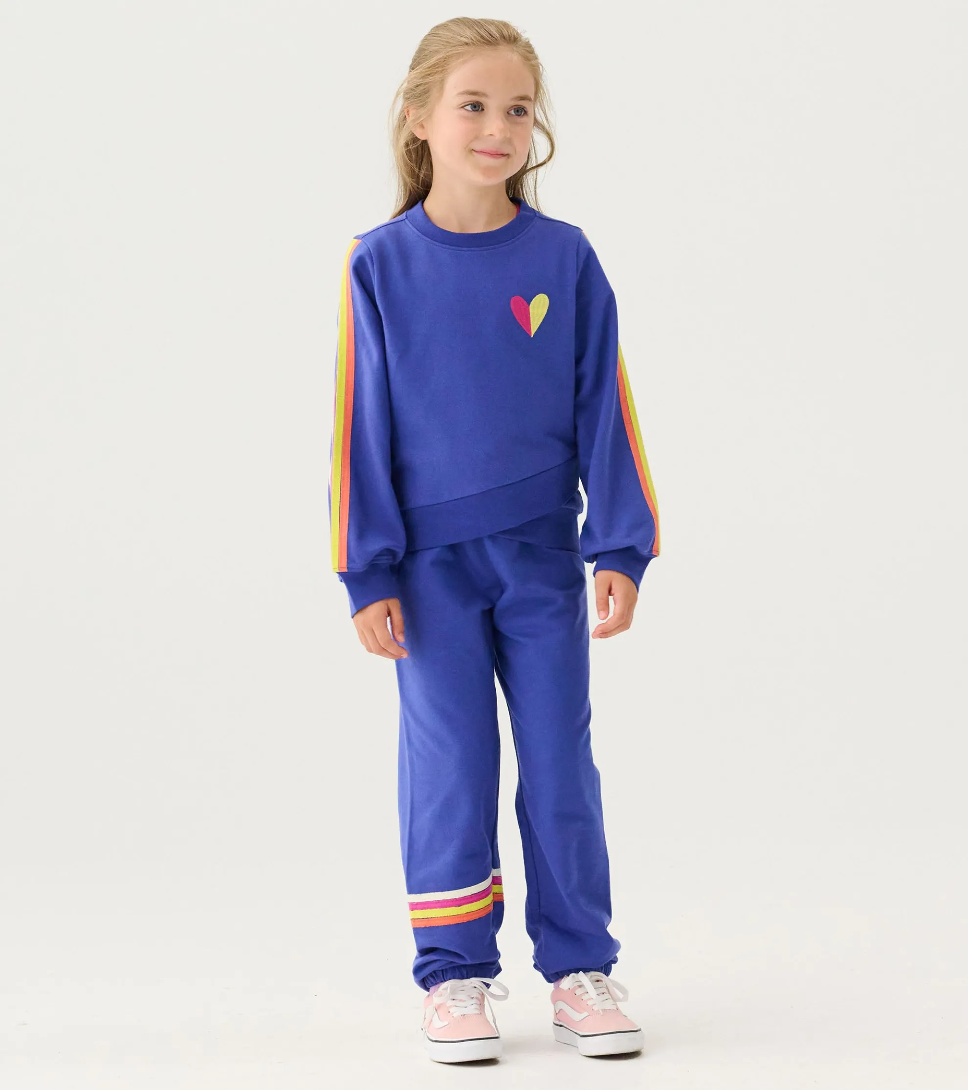 New Girls Rainbow Crossover Sweater Sweaters