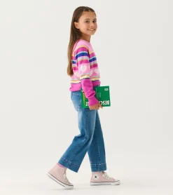 Discount Girls Rainbow Heart Sweater Sweaters